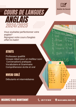 Cours d'anglais matinal pour perfectionner votre anglais