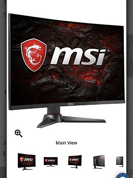 MSI ECRAN 27 pouce curved