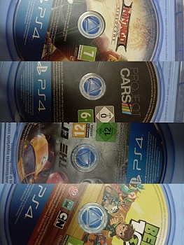 Lot de 4 CD de jeux PS4 et PS5 - L'équipage, Project Cars, Ben 10, Ninjago Lego