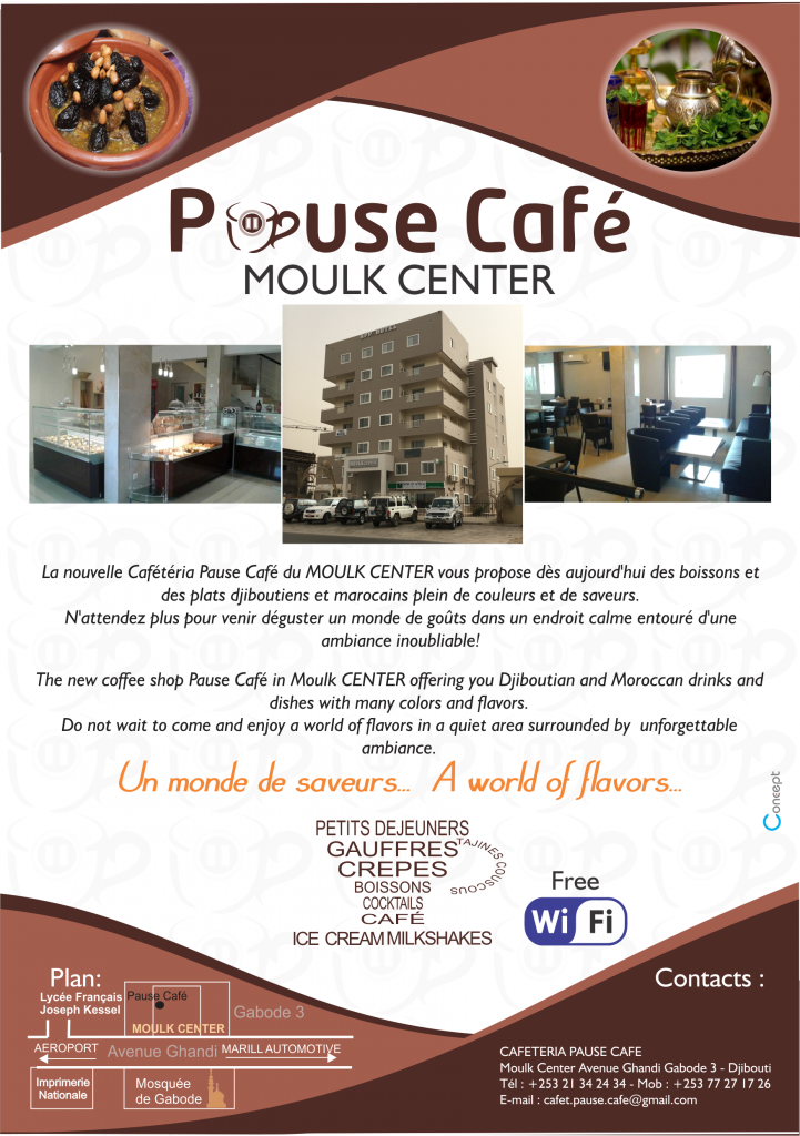 Moulk Center Appart Hotel  pause  caf   Djibouti